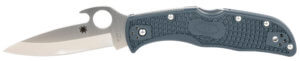 Spyderco C243PGYW Endela Lightweight 3.41″ Folding Clip Point Plain VG-10 SS Blade Blue/Gray FRN Handle Includes Pocket Clip Spyderco C243PGYW Endela Lightweight 3.41″ Folding Clip Point Plain VG-10 SS Blade Blue/Gray FRN Handle Includes Pocket Clip