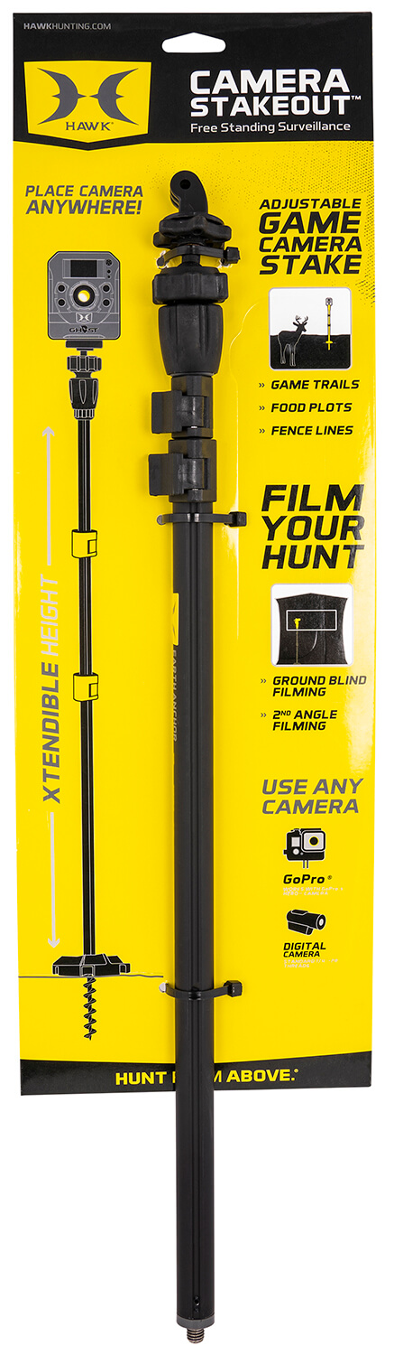 Hawk HWK3842 Camera Stakeout System 22″-51″ High Black Metal