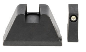 AmeriGlo GL811 Optic Compatible Sight Set for Glock  Black | 3XL Tall Green Tritium with Black Outline Front Sight 3XL Tall Black Rear Sight