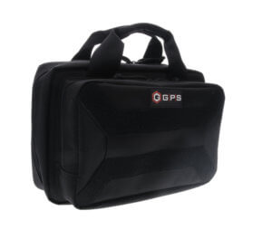 GPS Bags PC15 Pistol Case Black 600D Polyester with Mag Storage Lockable Zippers & Cushioned Compartment Holds 1 Handgun GPS Bags PC15 Pistol Case Black 600D Polyester with Mag Storage Lockable Zippers & Cushioned Compartment Holds 1 Handgun