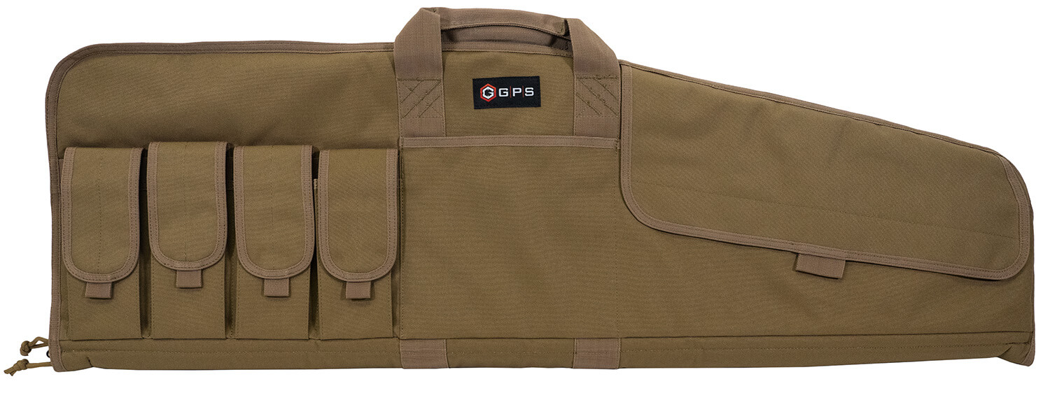 GPS Bags SRC42FDE Single Rifle Case Flat Dark Earth 600D Polyester w/ Mag Pouch Lockable Zippers & Fleece-Lining GPS Bags SRC42FDE Single Rifle Case Flat Dark Earth 600D Polyester w/ Mag Pouch Lockable Zippers & Fleece-Lining