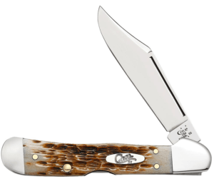 Case 00133 CopperLock Mini 2.72″ Folding Clip Point Plain Mirror Polished Tru-Sharp SS Blade/Peach Seed Jigged Amber Bone Handle Case 00133 CopperLock Mini 2.72″ Folding Clip Point Plain Mirror Polished Tru-Sharp SS Blade/Peach Seed Jigged Amber Bone Handle