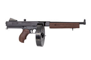 Thompson TA510D 1927A-1 Deluxe 45 ACP Caliber with 10.50ā³ Barrel 10+1 Capacity (Drum) Blued Metal Finish Walnut Grip Right Hand Thompson TA510D 1927A-1 Deluxe 45 ACP Caliber with 10.50ā³ Barrel 10+1 Capacity (Drum) Blued Metal Finish Walnut Grip Right Hand