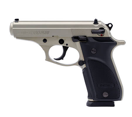 Bersa THUN380PNKL15 Thunder Plus Sub-Compact Frame 380 ACP 15+1 3.50″ Nickel Steel Barrel Nickel Cerakote Serrated Steel Slide Nickel Cerakote Aluminum Frame w/Beavertail Black Rubber Grip Bersa THUN380PNKL15 Thunder Plus Sub-Compact Frame 380 ACP 15+1 3.50″ Nickel Steel Barrel Nickel Cerakote Serrated Steel Slide Nickel Cerakote Aluminum Frame w/Beavertail Black Rubber Grip
