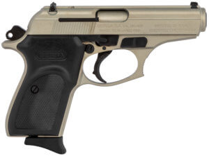 Bersa T380NKL8 Thunder  Micro-Compact Frame 380 ACP 8+1  3.50″ Satin Nickel Steel Barrel  Serrated Steel Slide & Aluminum Frame