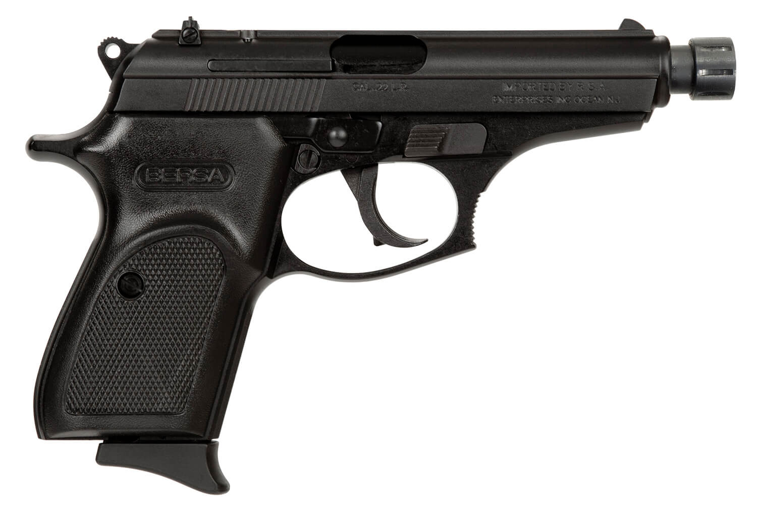 Bersa T22MX Thunder Micro-Compact Frame 22 LR 10+1 3.50″ Black Steel Threaded Barrel Matte Black Serrated Slide & Aluminum Frame w/Beavertail Bersa T22MX Thunder Micro-Compact Frame 22 LR 10+1 3.50″ Black Steel Threaded Barrel Matte Black Serrated Slide & Aluminum Frame w/Beavertail