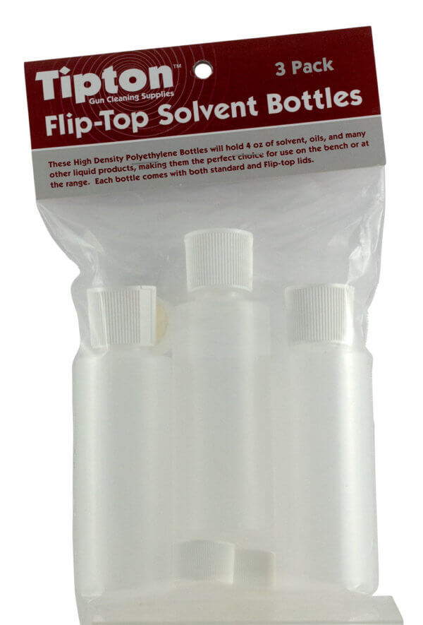 Tipton 197624 Flip Top Solvent Bottles 4 oz Plastic 3 Per Pkg Tipton 197624 Flip Top Solvent Bottles 4 oz Plastic 3 Per Pkg