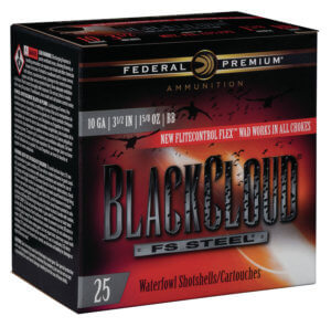 Federal PWBX107BB Black Cloud FS 10Gauge 3.50″ 1 5/8oz BBShot 25rd Box