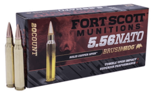Fort Scott Munitions 556055SCV Tumble Upon Impact (TUI) 5.56x45mmNATO 55gr Solid Copper Spun 20rd Box Fort Scott Munitions 556055SCV Tumble Upon Impact (TUI) 5.56x45mmNATO 55gr Solid Copper Spun 20rd Box