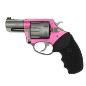 Charter Arms 53630 Chic Lady Rosie Large  38 Special 6 Shot  2.20″ Matte Stainless Steel Barrel & Cylinder  Pink Aluminum Frame   w/Black Finger Grooved Rubber Grip  Exposed Hammer