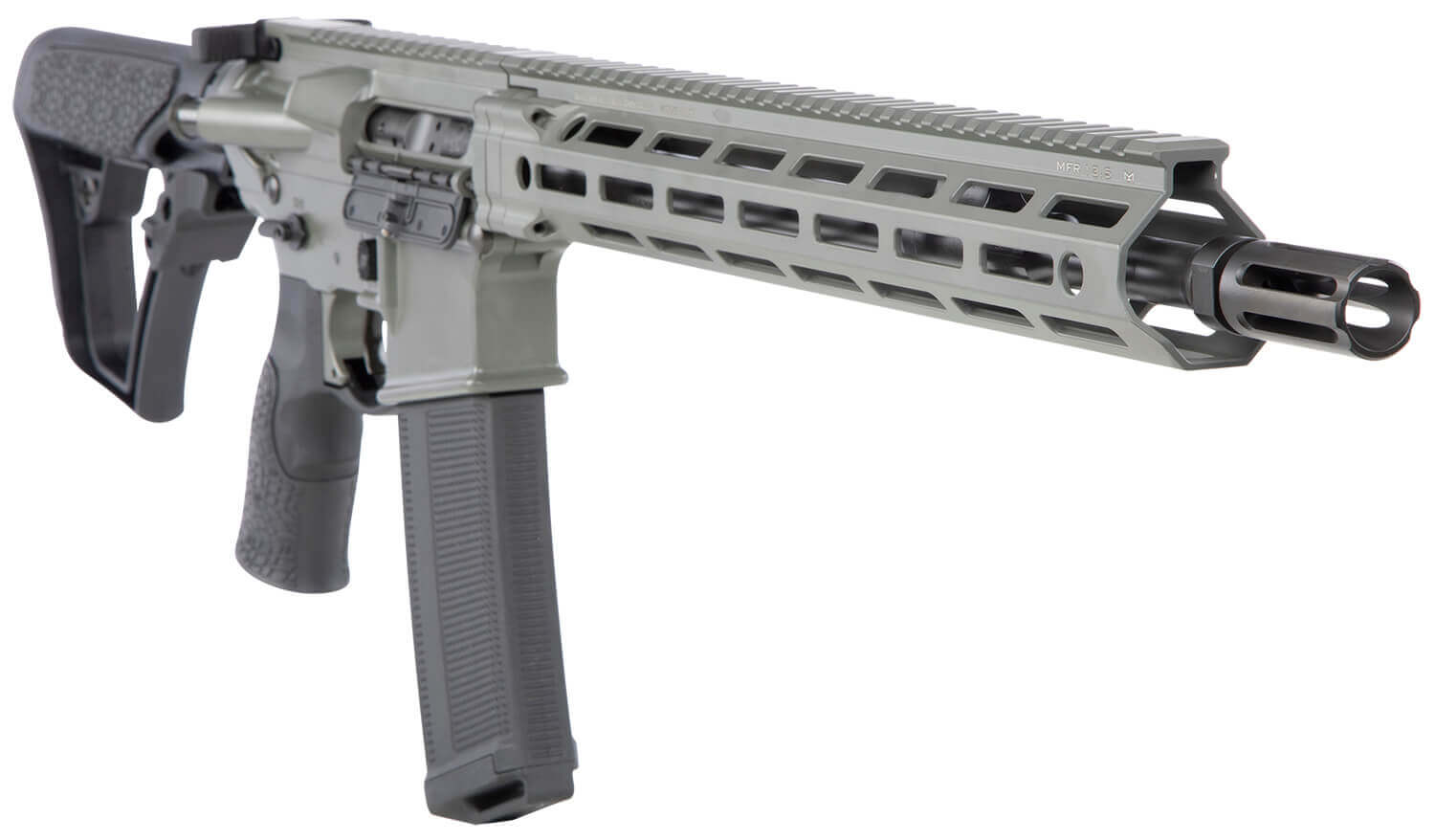 Daniel Defense 0212801219047 DDM4 V7 SLW 5.56x45mm NATO 14.50" 32+1 Deep Woods Green Cerakote 6 Position w/SoftTouch Overmolding Stock - Image 3