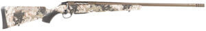 Tikka JRTXVW316 T3x Lite 308 Win 3+1 22.40″ Midnight Bronze Cerakote Fluted Threaded Barrel  Drilled & Tapped Steel Receiver  Veil Wideland Fixed Synthetic Stock  Black Interchangeable Backstrap Grip