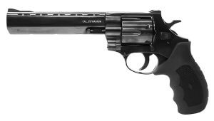 Weihrauch Guns 770134 Windicator 357 Mag 6rd 6" Blued Steel Barrel Cylinder & Frame Ramp Front/Fixed Rear Sights Exposed Hammer Finger Grooved Black Rubber Grip