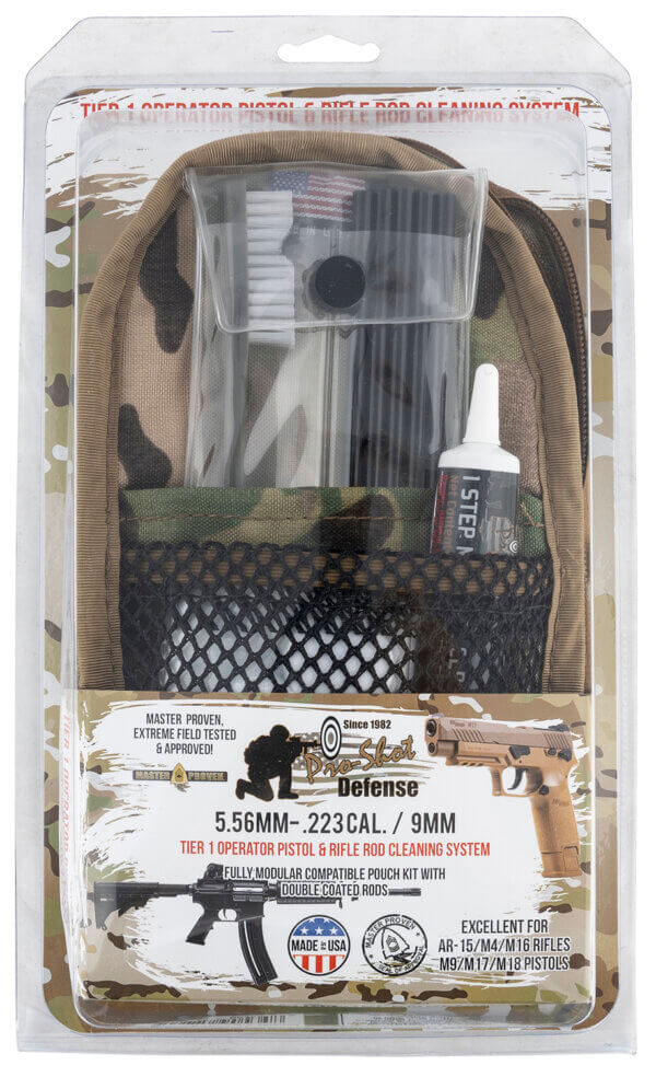 Pro-Shot MMULTICAM5569MM Rod Cleaning System Multi-Caliber Pistol/Rifle Multi-Camo Pouch Case Pro-Shot MMULTICAM5569MM Rod Cleaning System Multi-Caliber Pistol/Rifle Multi-Camo Pouch Case