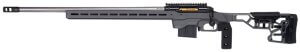 Savage Arms 57707 110 Elite Precision 300 PRC 5+1 30" Matte Stainless Matte Black Rec Gray Cerakote Adjustable MDT ACC Aluminum Chassis Stock Left Hand *Self timing taper aligned muzzlebrake (Short Action Calibers Only)