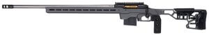 Savage Arms 57708 110 Elite Precision 338 Lapua Mag 5+1 30" Matte Stainless Matte Black Rec Gray Cerakote Adjustable MDT ACC Aluminum Chassis Stock Left Hand *Self timing taper aligned muzzlebrake (Short Action Calibers Only)