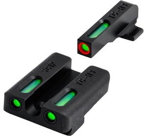 TruGlo TG13SG4A TFX Black | Green Tritium & Fiber Optic White Outline Front Sight Green Tritium & Fiber Optic Rear Sight