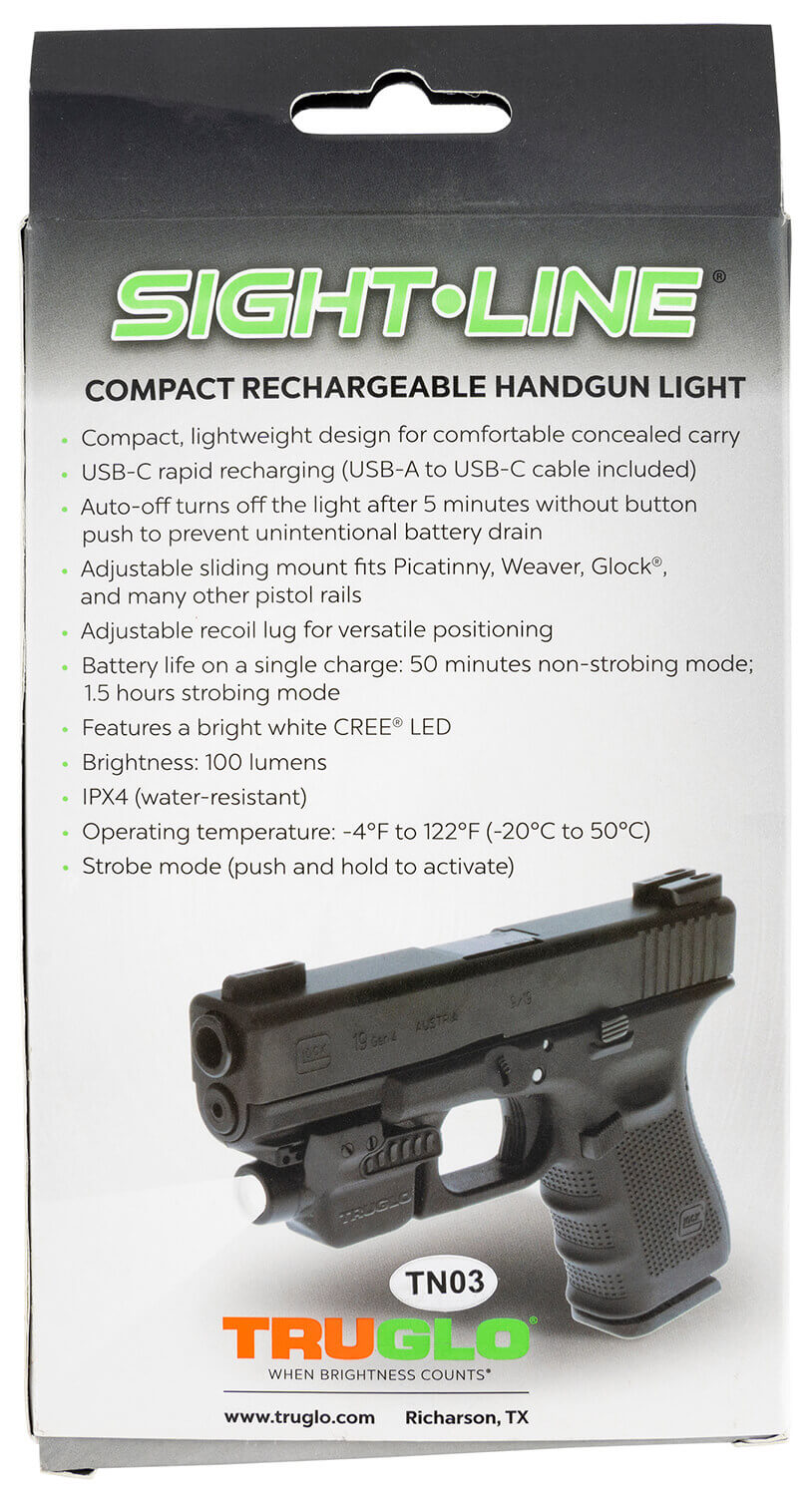 TruGlo TG7620LW Sight-Line Light Matte Black 100 Lumens White CREE LED - Image 2