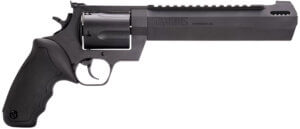 Taurus 2460081RH Raging Hunter  460 S&W Mag Caliber with 8.37″ Picatinny Rail/Ported Barrel  5rd Capacity Matte Black Oxide Finish Cylinder  Matte Black Oxide Finish Steel Frame & Black Rubber with Integrated Cushion Insert Grip