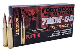 Fort Scott Munitions 7MM08120SCV1 Tumble Upon Impact (TUI) Rifle 7mm-08Rem 120gr Solid Copper Spun 20rd Box Fort Scott Munitions 7MM08120SCV1 Tumble Upon Impact (TUI) Rifle 7mm-08Rem 120gr Solid Copper Spun 20rd Box