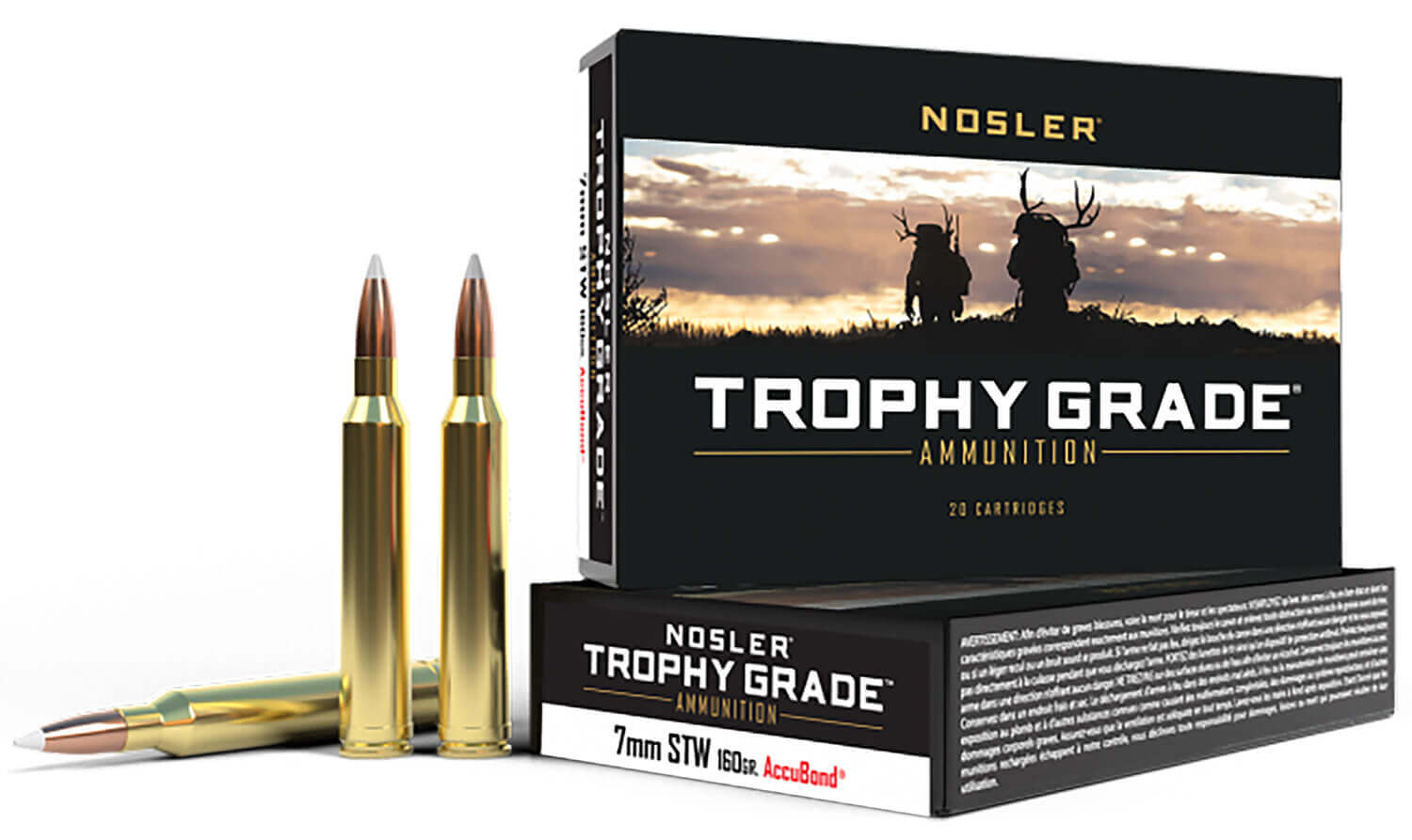 Nosler 60047 Trophy Grade 7mm STW 160 gr Nosler AccuBond 20rd Box