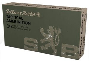 Sellier & Bellot SB76254RA Rifle 7.62x54mmR 180 gr Full Metal Jacket 20rd Box