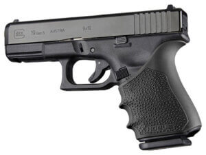 Hogue 17050 HandAll Beavertail Grip Sleeve Textured Black Rubber for Glock 19 23 32 38 Gen1 2 5 Hogue 17050 HandAll Beavertail Grip Sleeve Textured Black Rubber for Glock 19 23 32 38 Gen1 2 5