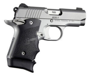 Hogue 39080 Rubber Grip Cobblestone Black with Finger Grooves for Kimber Micro 9 Hogue 39080 Rubber Grip Cobblestone Black with Finger Grooves for Kimber Micro 9