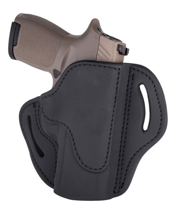 1791 Gunleather BH24SSBLR BH2.4S OWB Open Top 2.4 Stealth Black Leather Belt Slide Fits FN 509/Springfield XD-M/HK VP9SK 1791 Gunleather BH24SSBLR BH2.4S OWB Open Top 2.4 Stealth Black Leather Belt Slide Fits FN 509/Springfield XD-M/HK VP9SK