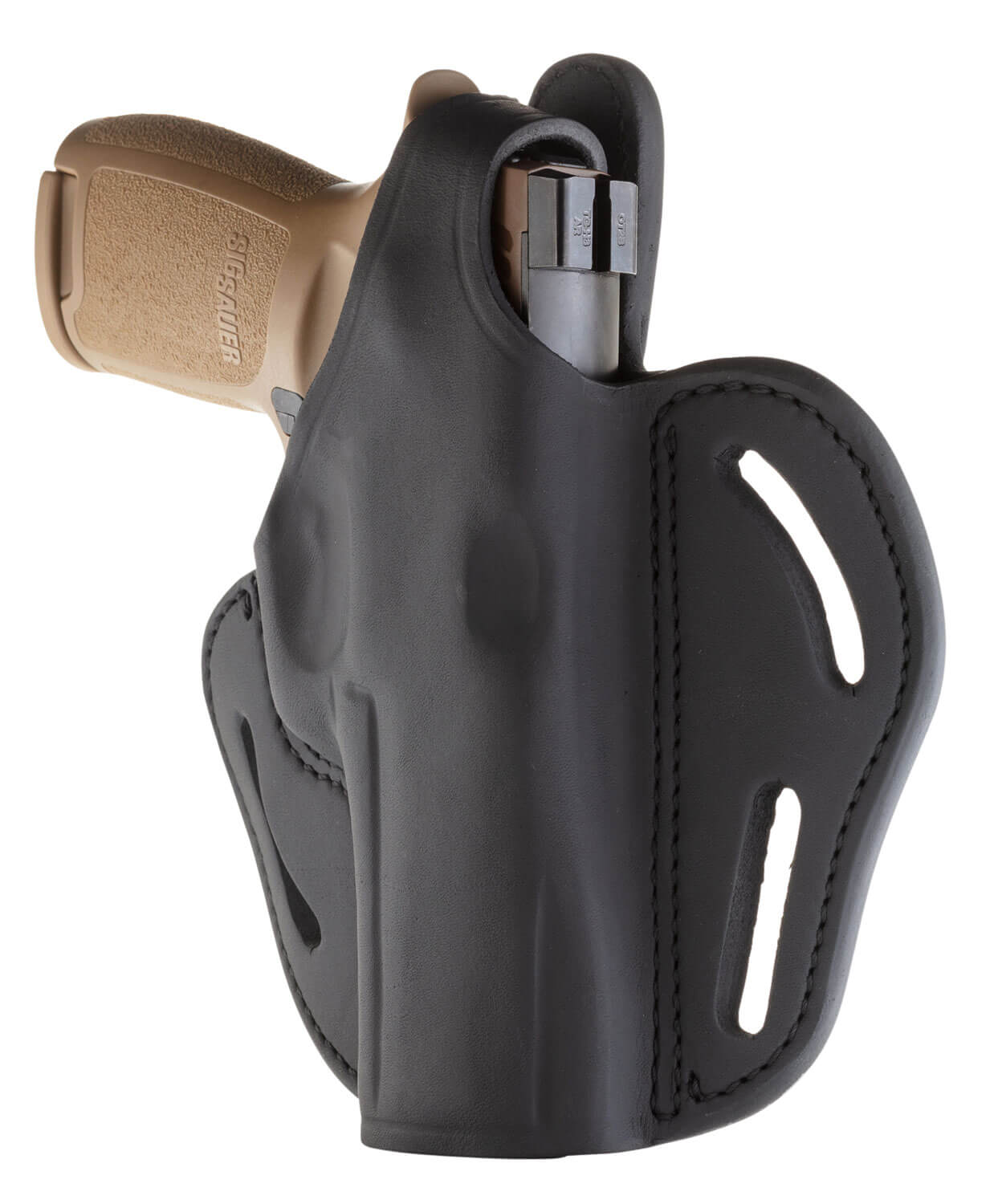 1791 Gunleather BHX5SBLR BHX OWB 05 Stealth Black Leather Belt Slide Fits Sig P320/Ruger Security-9 1791 Gunleather BHX5SBLR BHX OWB 05 Stealth Black Leather Belt Slide Fits Sig P320/Ruger Security-9