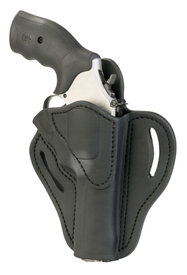 1791 Gunleather RVH2SBLR RVH2 OWB Size 02 Stealth Black Leather Belt Slide Fits Ruger GP100/S&W K Frame Right Hand 1791 Gunleather RVH2SBLR RVH2 OWB Size 02 Stealth Black Leather Belt Slide Fits Ruger GP100/S&W K Frame Right Hand