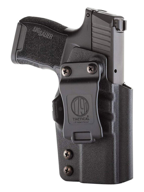 1791 Gunleather TACIWBP365BLKR Tactical Kydex IWB Black Kydex Belt Clip Fits Sig P365 1791 Gunleather TACIWBP365BLKR Tactical Kydex IWB Black Kydex Belt Clip Fits Sig P365