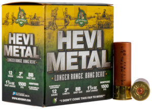 HEVI-Metal HS38088 HEVI-Metal Longer Range 12Gauge 3″ 1 1/4oz BBShot 25rd Box