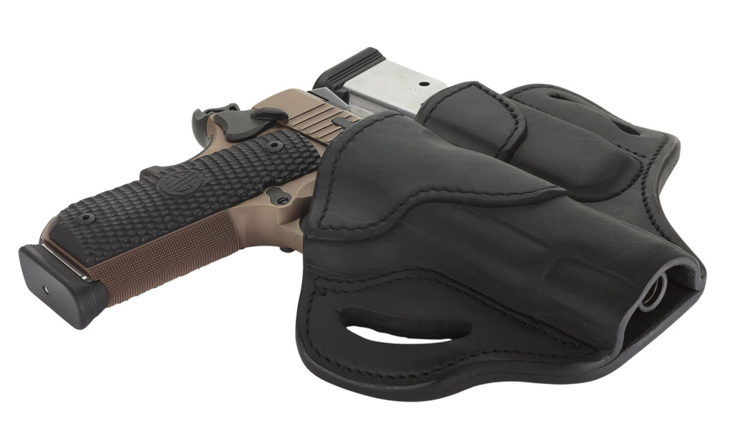 1791 Gunleather BH1M1SBLR BH1M1 Combo OWB 01 Stealth Black Leather Belt Slide Fits 4-5″ 1911 1791 Gunleather BH1M1SBLR BH1M1 Combo OWB 01 Stealth Black Leather Belt Slide Fits 4-5″ 1911