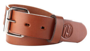 1791 Gunleather BLT014044CBRA 01  Gun Belt Classic Brown Leather 40/44 1.50″ Wide Buckle Closure