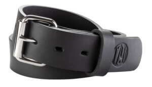 1791 Gunleather BLT014650SBLA 01  Gun Belt Stealth Black Leather 46/50 1.50″ Wide Buckle Closure