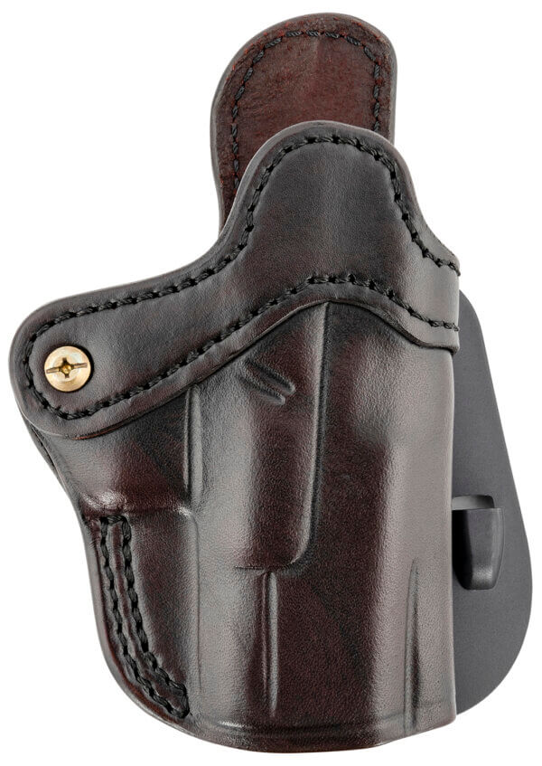 1791 Gunleather ORPDH21SBRR BH2.1 Optic Ready OWB Size 2.1 Signature Brown Leather Paddle Compatible w/Glock 17/Springfield XD/S&W Shield Right Hand 1791 Gunleather ORPDH21SBRR BH2.1 Optic Ready OWB Size 2.1 Signature Brown Leather Paddle Compatible w/Glock 17/Springfield XD/S&W Shield Right Hand