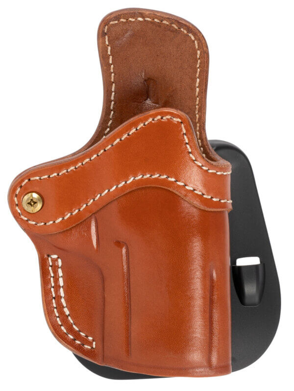 1791 Gunleather ORPDH24SCBRR BH2.4S Optic Ready OWB 2.4S Classic Brown Leather Paddle Fits FN 509/H&K VP9SK 1791 Gunleather ORPDH24SCBRR BH2.4S Optic Ready OWB 2.4S Classic Brown Leather Paddle Fits FN 509/H&K VP9SK