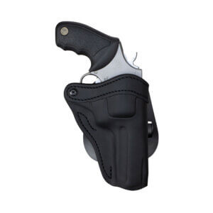 1791 Gunleather PDHR2SBLR RVH2 OWB Stealth Black Leather Paddle Fits Ruger GP100 Right Hand 1791 Gunleather PDHR2SBLR RVH2 OWB Stealth Black Leather Paddle Fits Ruger GP100 Right Hand