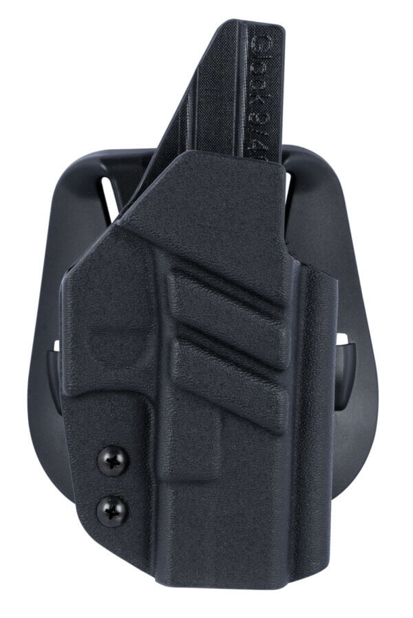 1791 Gunleather TACPDHOWBGLOCKBLKR Tactical Kydex OWB Black Kydex Paddle Compatible w/Glock Right Hand 1791 Gunleather TACPDHOWBGLOCKBLKR Tactical Kydex OWB Black Kydex Paddle Compatible w/Glock Right Hand