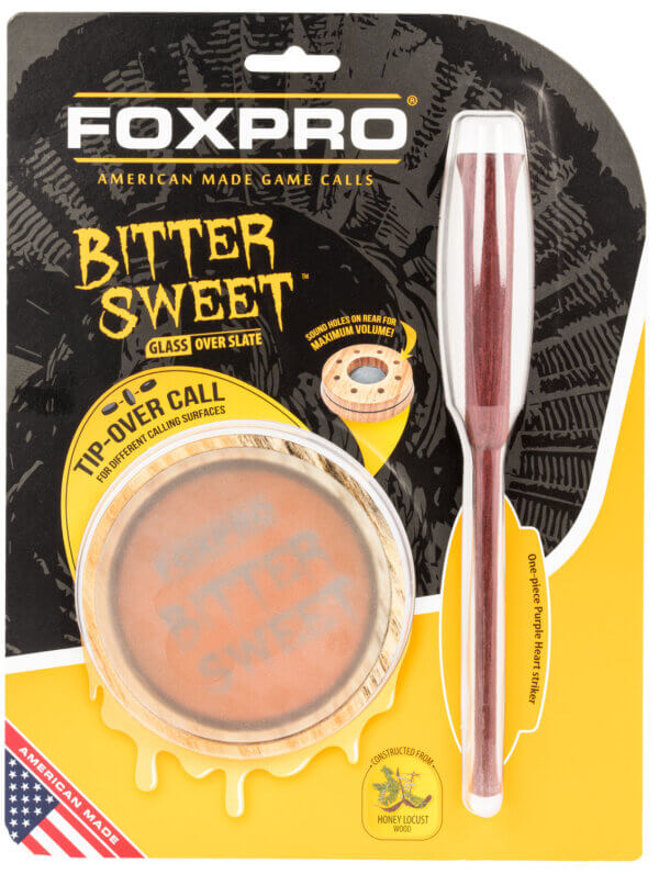 Foxpro BTSWTGOS Bittersweet  Friction Call Turkey Sounds Attracts Turkeys Natural Honey Locust Wood