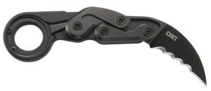 CRKT 4040V Provoke 2.41″ Folding Hawkbill Veff Serrated Black TiCN D2 Steel Blade Black Aluminum Handle Includes Pocket Clip CRKT 4040V Provoke 2.41″ Folding Hawkbill Veff Serrated Black TiCN D2 Steel Blade Black Aluminum Handle Includes Pocket Clip
