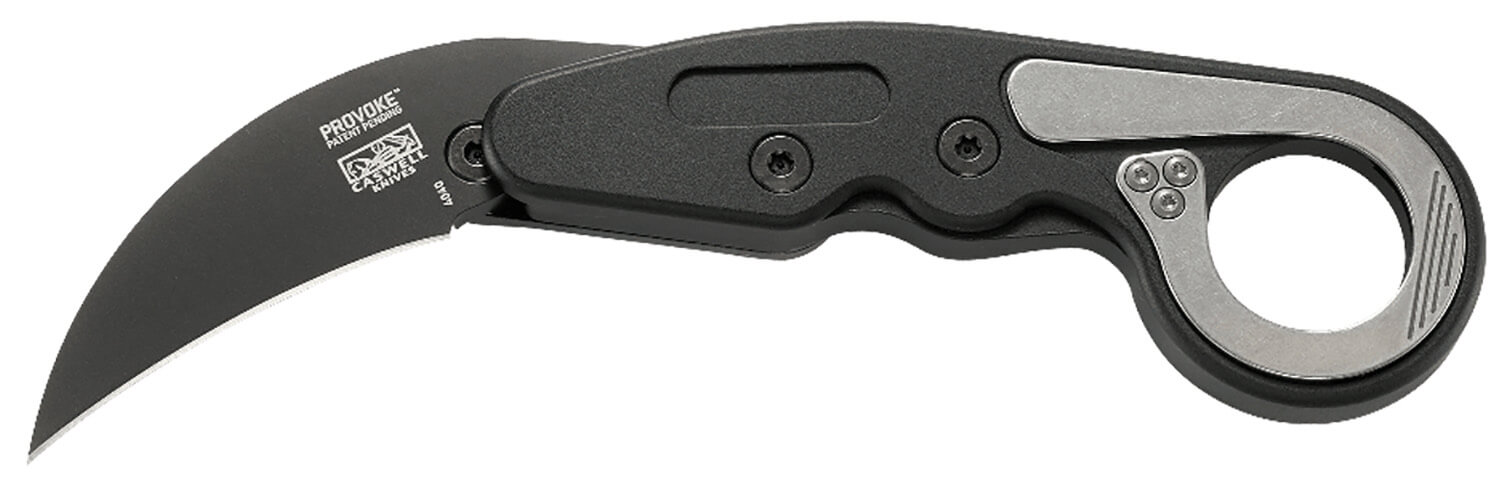 CRKT 4040 Provoke 2.41″ Folding Hawkbill Plain Black TiN D2 Steel Blade/ Black Aluminum Handle Includes Pocket Clip CRKT 4040 Provoke 2.41″ Folding Hawkbill Plain Black TiN D2 Steel Blade/ Black Aluminum Handle Includes Pocket Clip