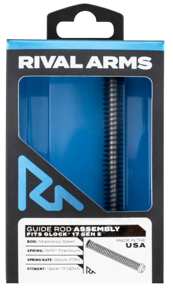 Rival Arms RA50G121S Guide Rod Assembly Silver Stainless Steel for Glock 17 Gen5 Rival Arms RA50G121S Guide Rod Assembly Silver Stainless Steel for Glock 17 Gen5