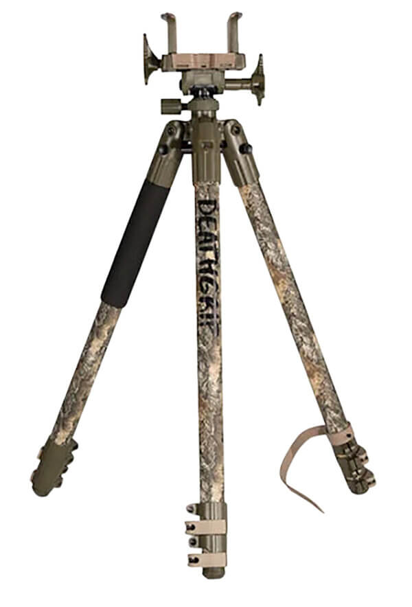 Bog-Pod 1134446 DeathGrip Tripod Aluminum with Realtree EXCAPE Camo Finish Steel Spike Feet Integrated Bubble Level Clamp Attachment & 360 Degree Pan Bog-Pod 1134446 DeathGrip Tripod Aluminum with Realtree EXCAPE Camo Finish Steel Spike Feet Integrated Bubble Level Clamp Attachment & 360 Degree Pan