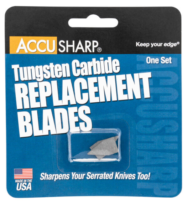 AccuSharp 003 Replacement Sharpening Blades Tungsten Carbide Blade Gray 2 Blades AccuSharp 003 Replacement Sharpening Blades Tungsten Carbide Blade Gray 2 Blades