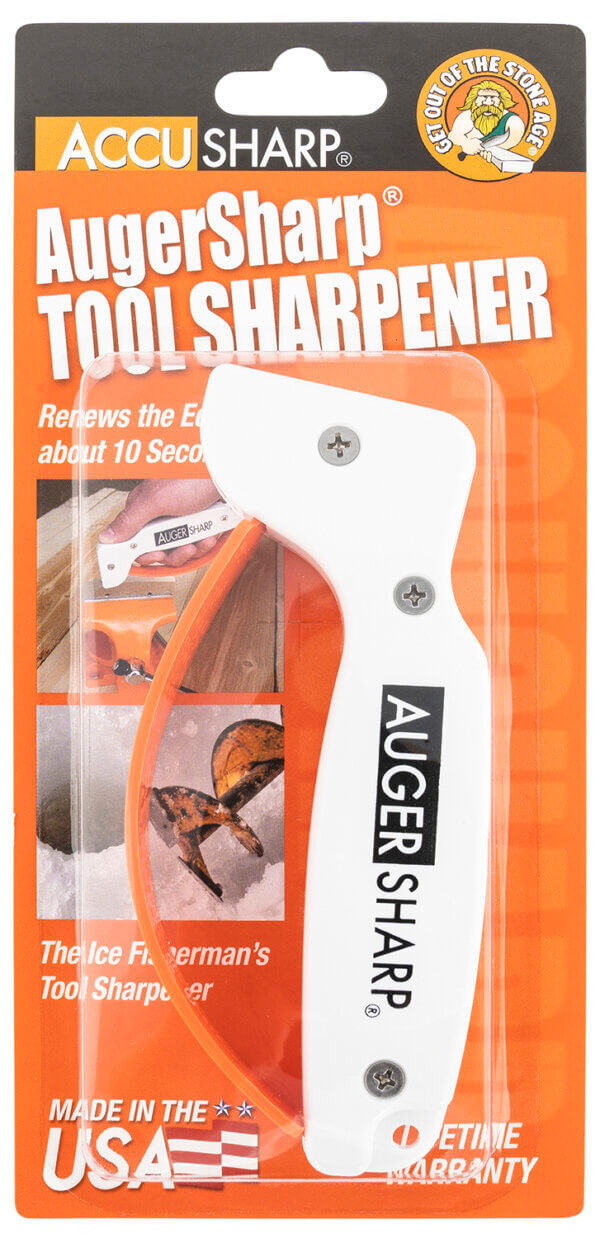 AccuSharp 007C AugerSharp Sharpener Diamond Tungsten Carbide Sharpener White/Orange AccuSharp 007C AugerSharp Sharpener Diamond Tungsten Carbide Sharpener White/Orange