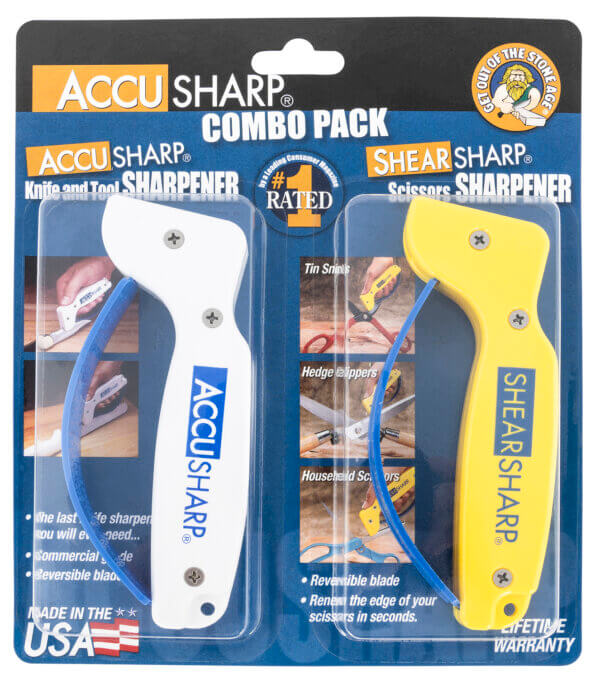 AccuSharp 012C ShearSharp Combo Diamond Tungsten Carbide Sharpener Combo AccuSharp 012C ShearSharp Combo Diamond Tungsten Carbide Sharpener Combo