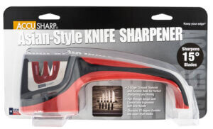 AccuSharp 052C Asian-Style Sharpener Fine Diamond Ceramic Sharpener Red AccuSharp 052C Asian-Style Sharpener Fine Diamond Ceramic Sharpener Red