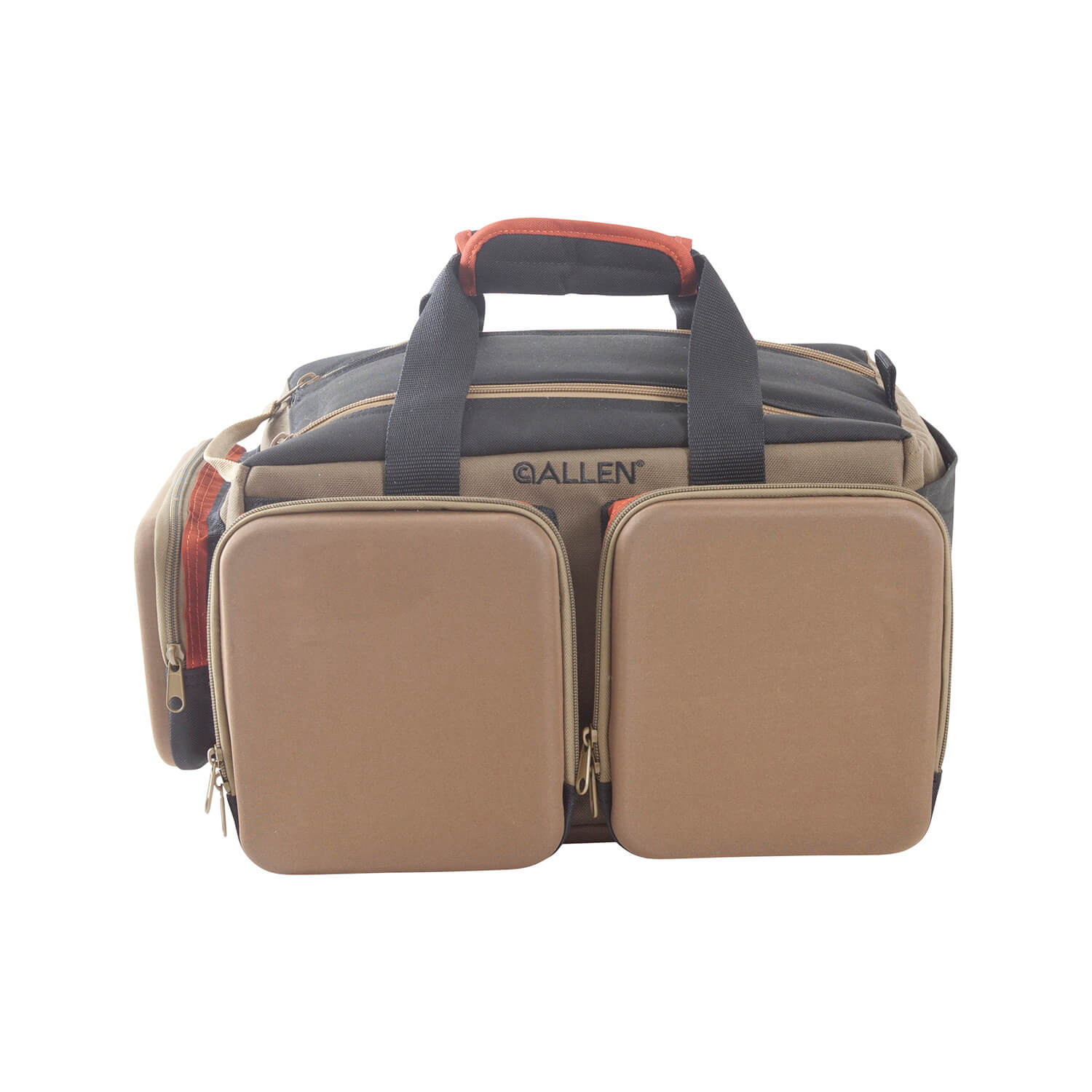 Allen 8305 Eliminator Rangemaster Tan Range Bag w/Pistol Rug Multiple Exterior Pockets Rigid Bottom w/Feet For Stability Allen 8305 Eliminator Rangemaster Tan Range Bag w/Pistol Rug Multiple Exterior Pockets Rigid Bottom w/Feet For Stability